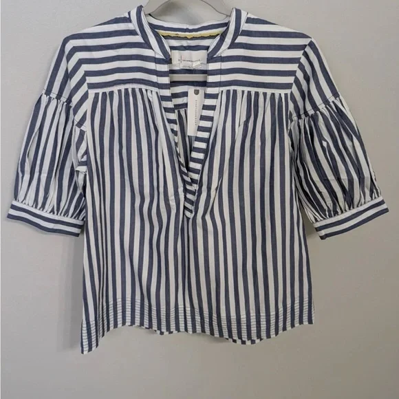 Anthropologie Darcey Popover Swing Top - Picture 2 of 9